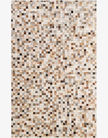 5' 1 x 8' 1 Cowhide - Patchwork Rug