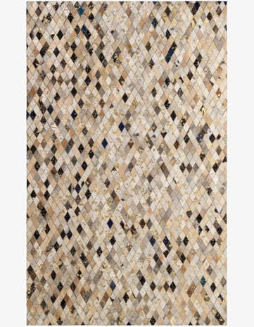 5' 1 x 8' 1 Cowhide - Patchwork Rug