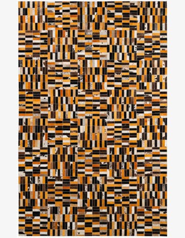 5' x 7' 11 Cowhide - Patchwork Rug