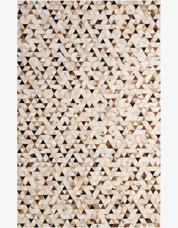 5' 1 x 7' 11 Cowhide - Patchwork Rug