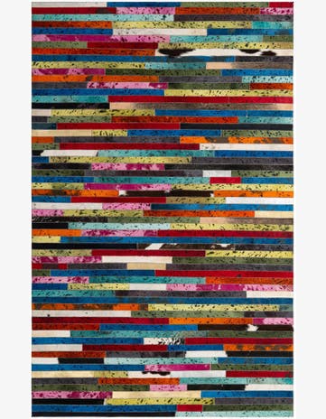 5' 1 x 8' Cowhide - Patchwork Rug