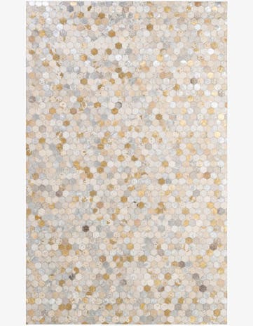 5' 2 x 8' 1 Cowhide - Patchwork Rug