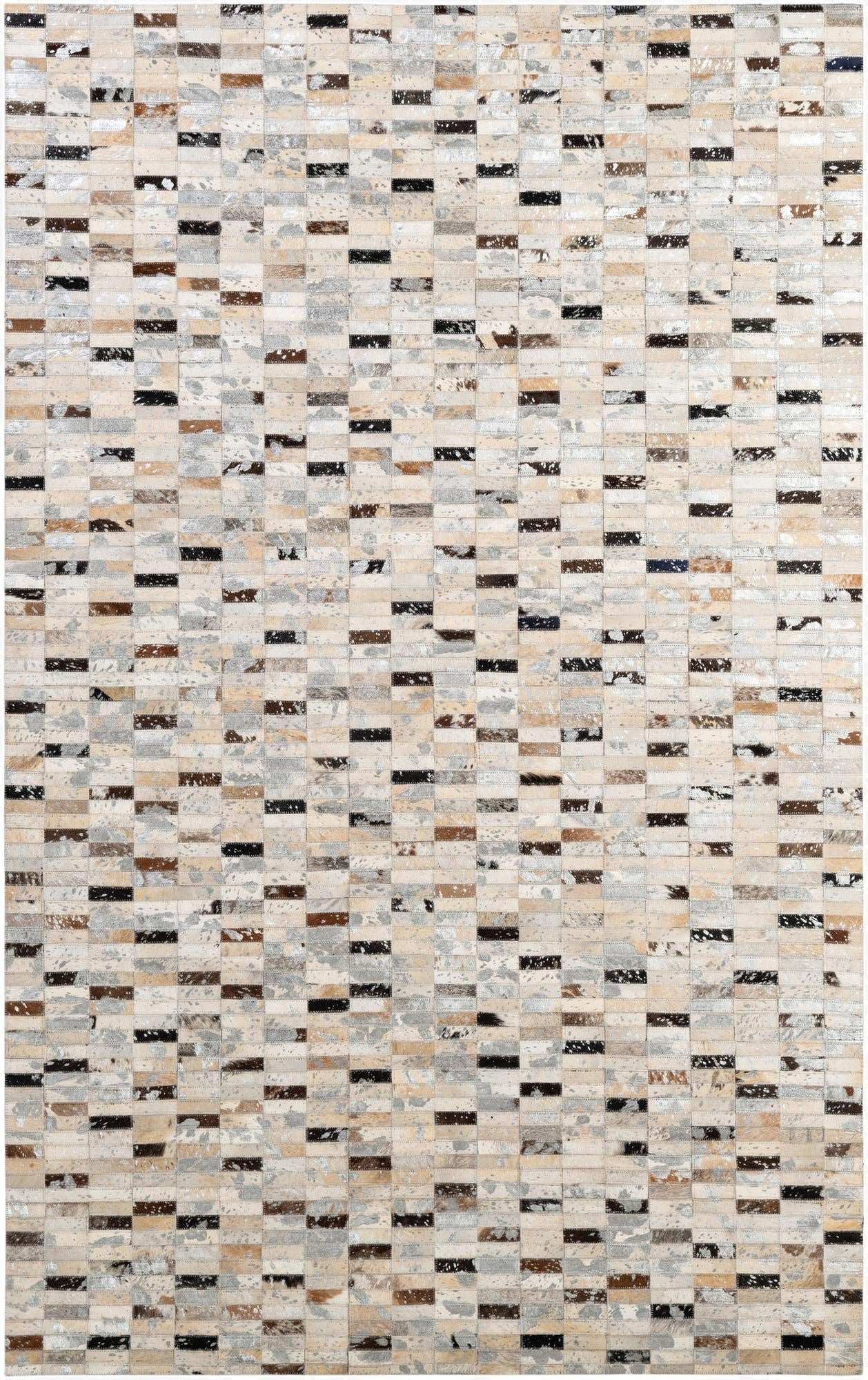 5' x 7' 11 Cowhide - Patchwork Rug