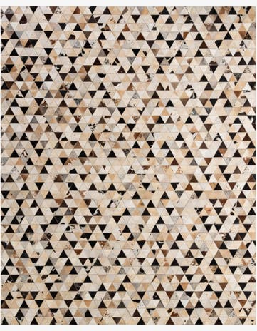 8' x 9' 10 Cowhide - Patchwork Rug