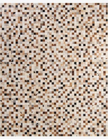 8' 2 x 9' 11 Cowhide - Patchwork Rug