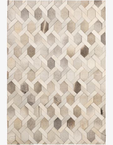 4' 1 x 5' 11 Cowhide - Patchwork Rug
