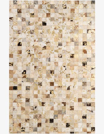 5' 2 x 8' Cowhide - Patchwork Rug