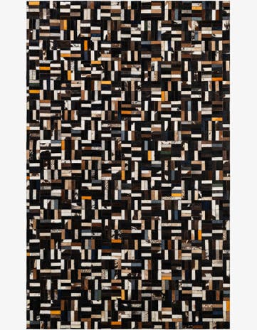 5' x 8' 1 Cowhide - Patchwork Rug
