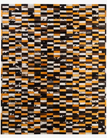 8' 3 x 10' Cowhide - Patchwork Rug