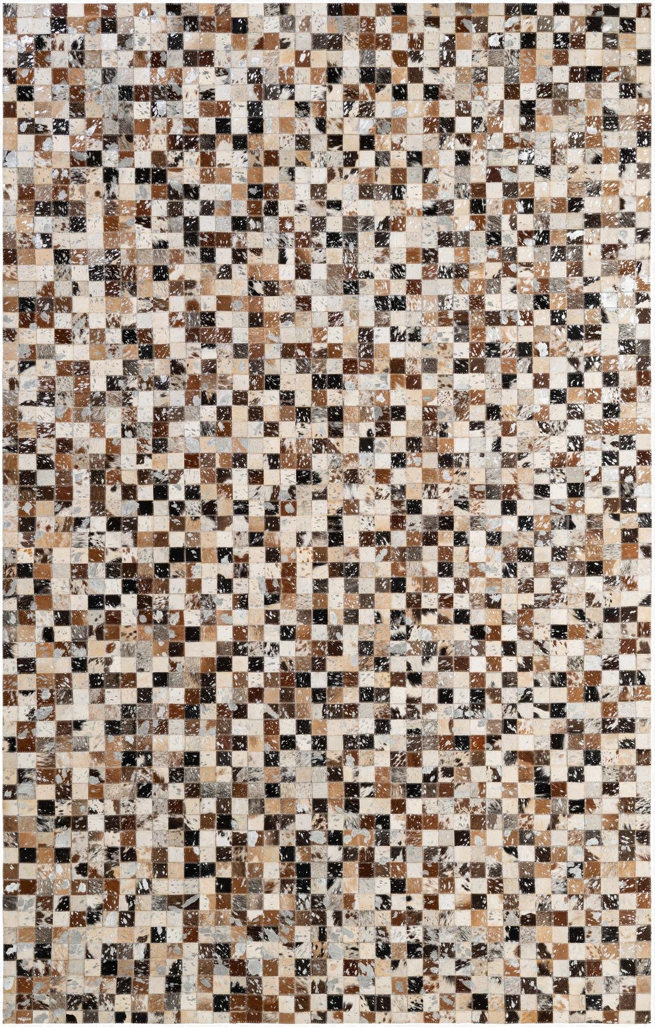 5' x 8' Cowhide - Patchwork Rug