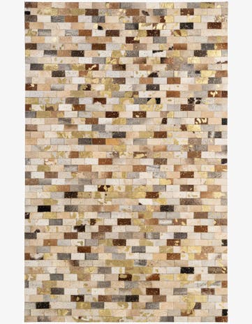 5' x 7' 11 Cowhide - Patchwork Rug