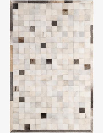 5' x 7' 10 Cowhide - Patchwork Rug