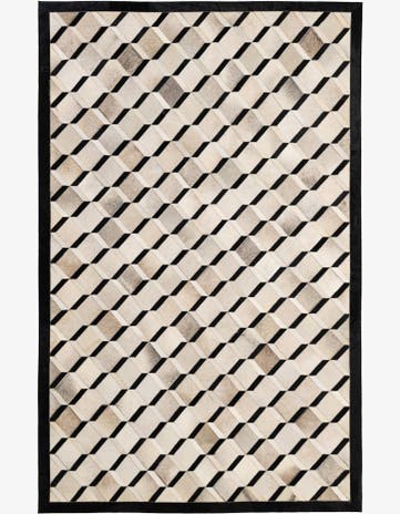 5' x 8' 1 Cowhide - Patchwork Rug