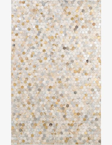 5' 1 x 8' Cowhide - Patchwork Rug