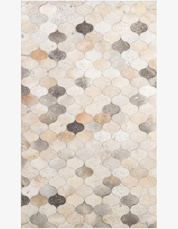 5' x 8' 3 Cowhide - Patchwork Rug