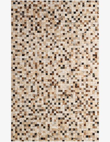 5' 1 x 8' 1 Cowhide - Patchwork Rug