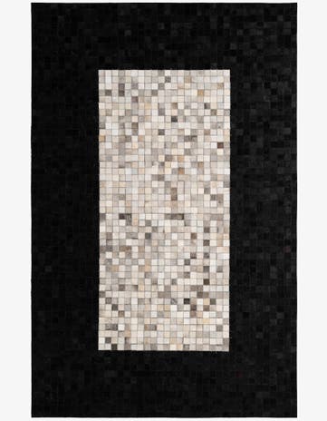 5' 1 x 7' 10 Cowhide - Patchwork Rug