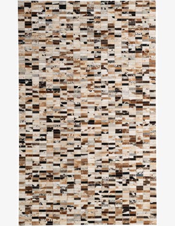 5' x 8' 1 Cowhide - Patchwork Rug
