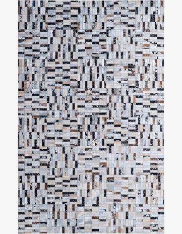 5' 1 x 7' 11 Cowhide - Patchwork Rug