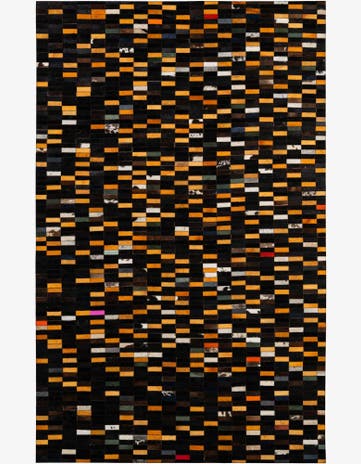 5' 2 x 8' 1 Cowhide - Patchwork Rug