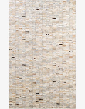 4' 11 x 8' 1 Cowhide - Patchwork Rug