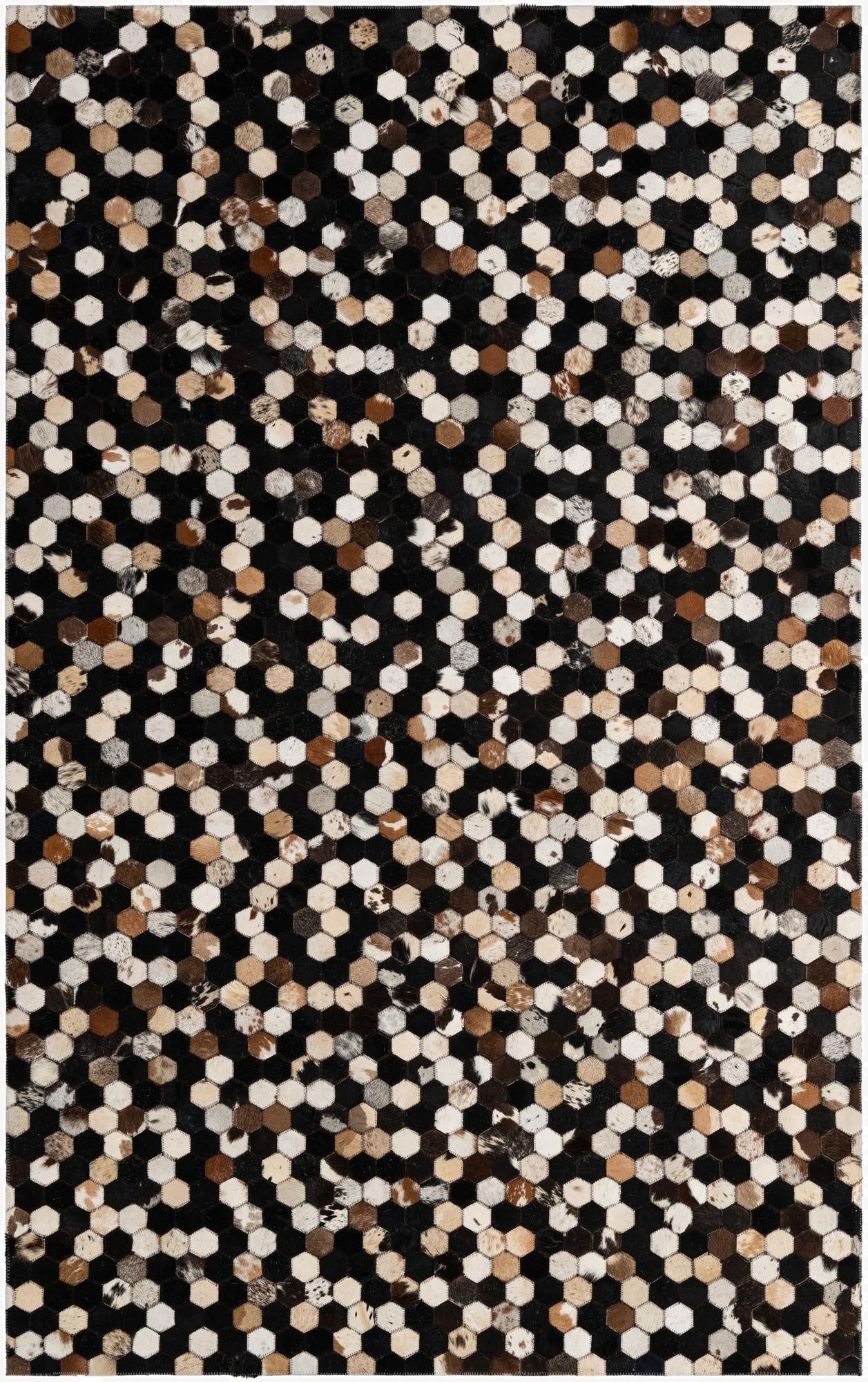 5' x 8' Cowhide - Patchwork Rug