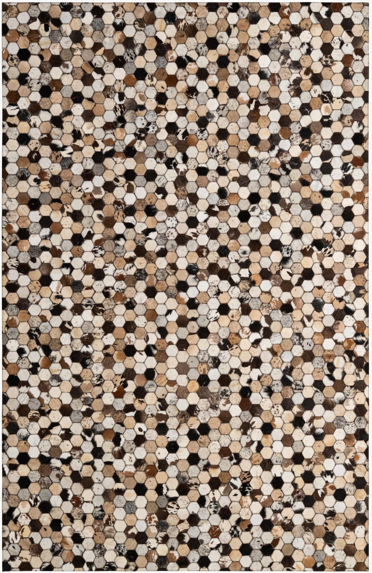 5' 1 x 7' 11 Cowhide - Patchwork Rug