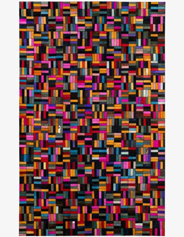 4' 11 x 7' 11 Cowhide - Patchwork Rug