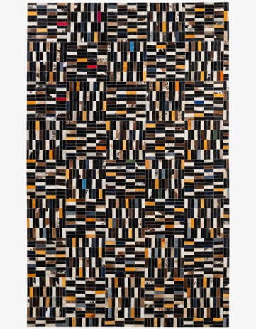 5' 1 x 8' 1 Cowhide - Patchwork Rug