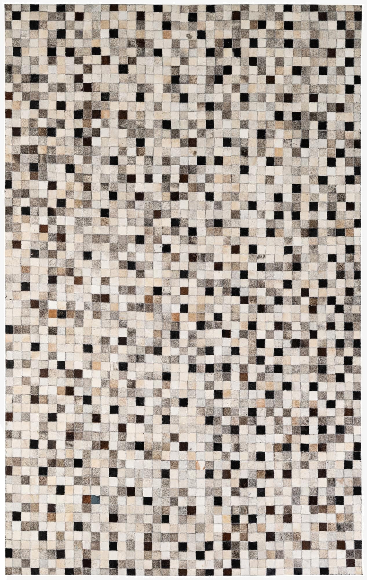 5' x 7' 11 Cowhide - Patchwork Rug