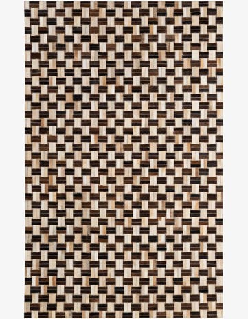 5' x 7' 10 Cowhide - Patchwork Rug