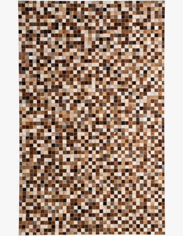 5' x 7' 11 Cowhide - Patchwork Rug