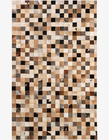 5' 1 x 8' 1 Cowhide - Patchwork Rug