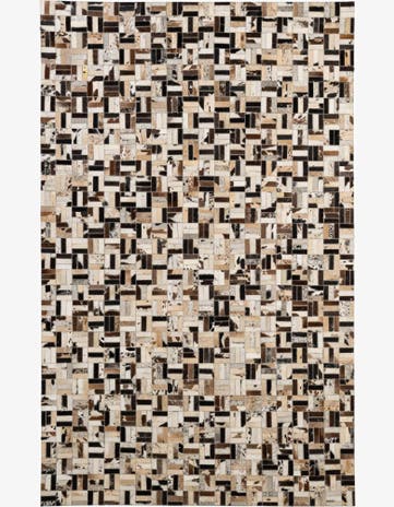 5' 1 x 8' Cowhide - Patchwork Rug