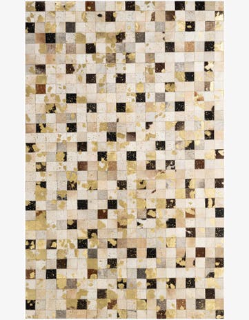 5' 1 x 8' Cowhide - Patchwork Rug
