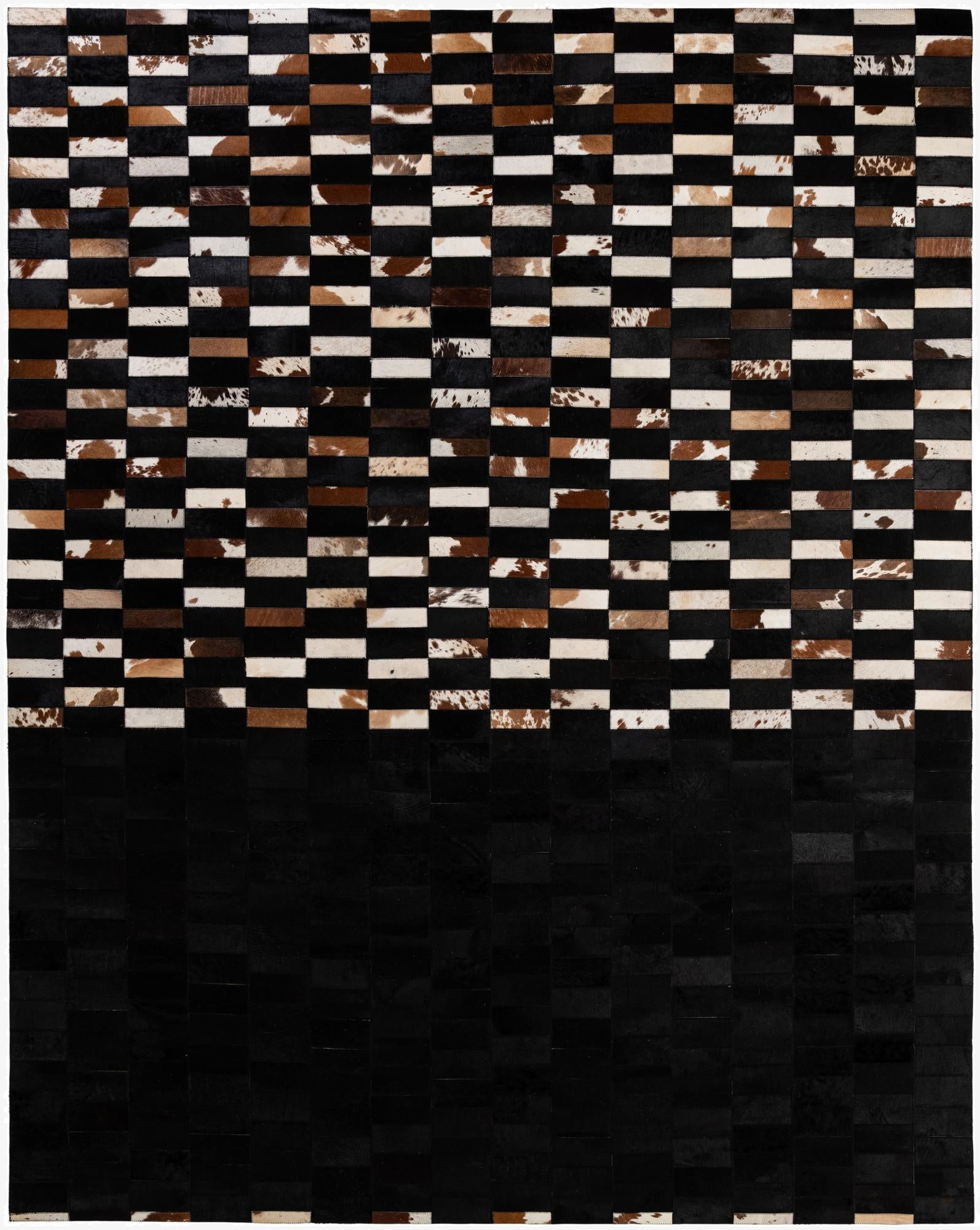 8' 1 x 10' 1 Cowhide - Patchwork Rug