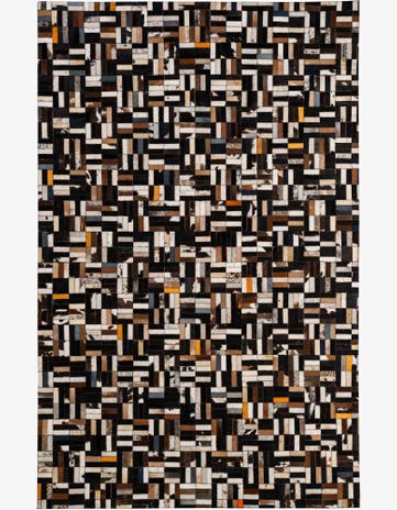 5' 2 x 8' Cowhide - Patchwork Rug