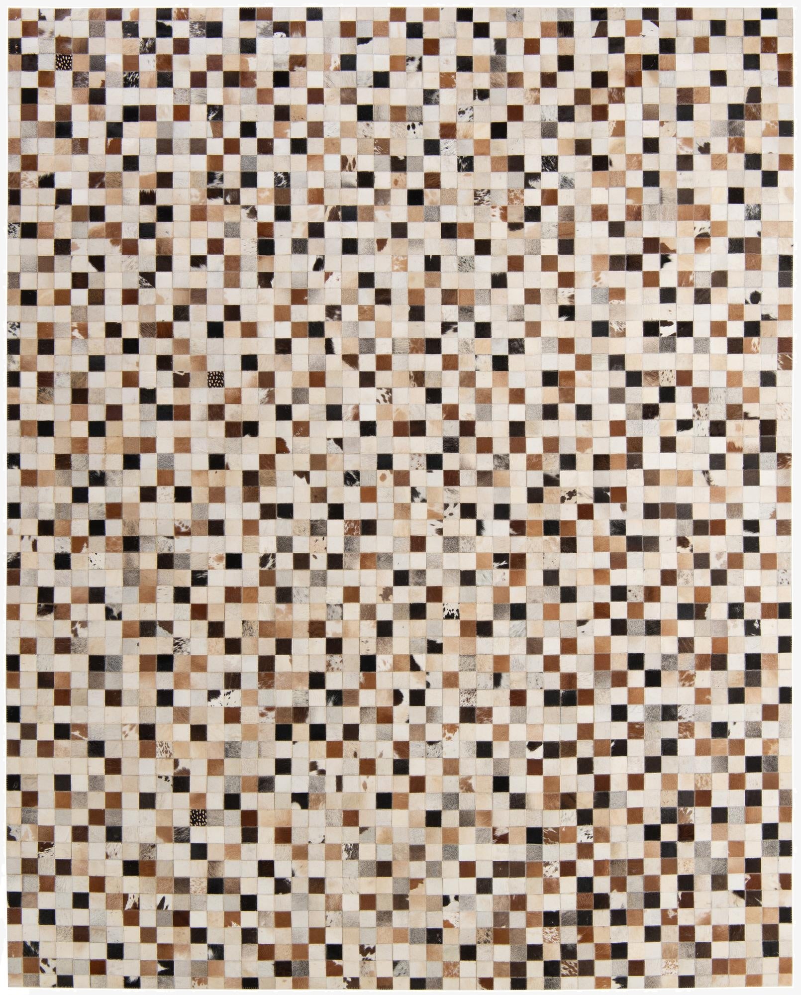 8' x 9' 11 Cowhide - Patchwork Rug