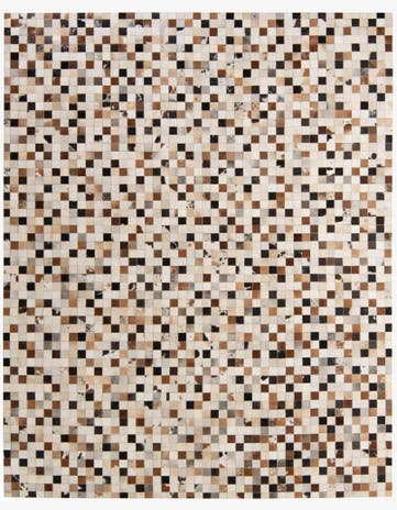 8' x 9' 11 Cowhide - Patchwork Rug