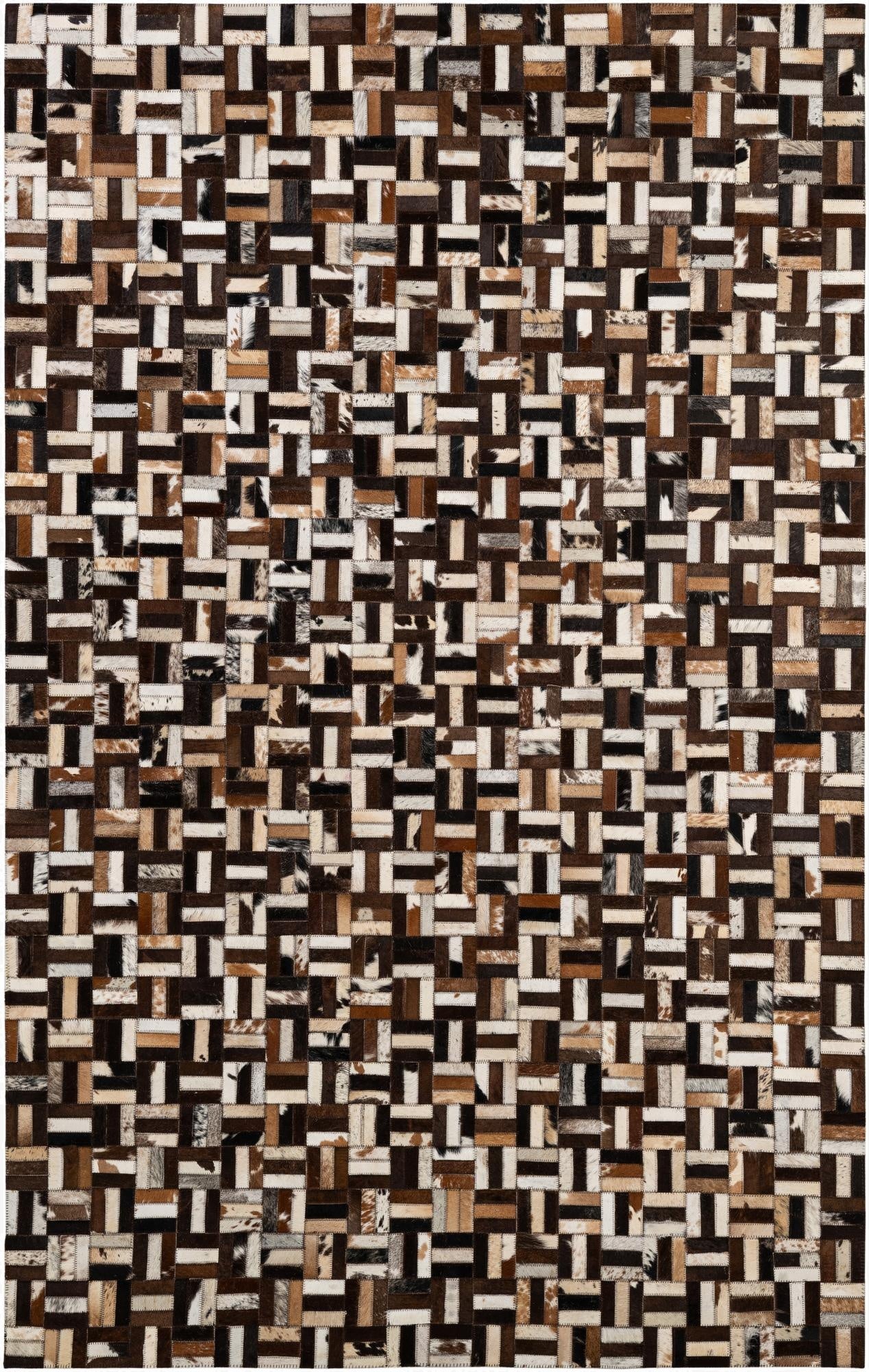5' x 7' 11 Cowhide - Patchwork Rug