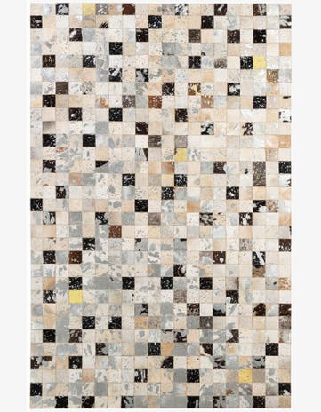 5' 1 x 7' 11 Cowhide - Patchwork Rug