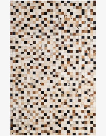 5' 1 x 7' 11 Cowhide - Patchwork Rug