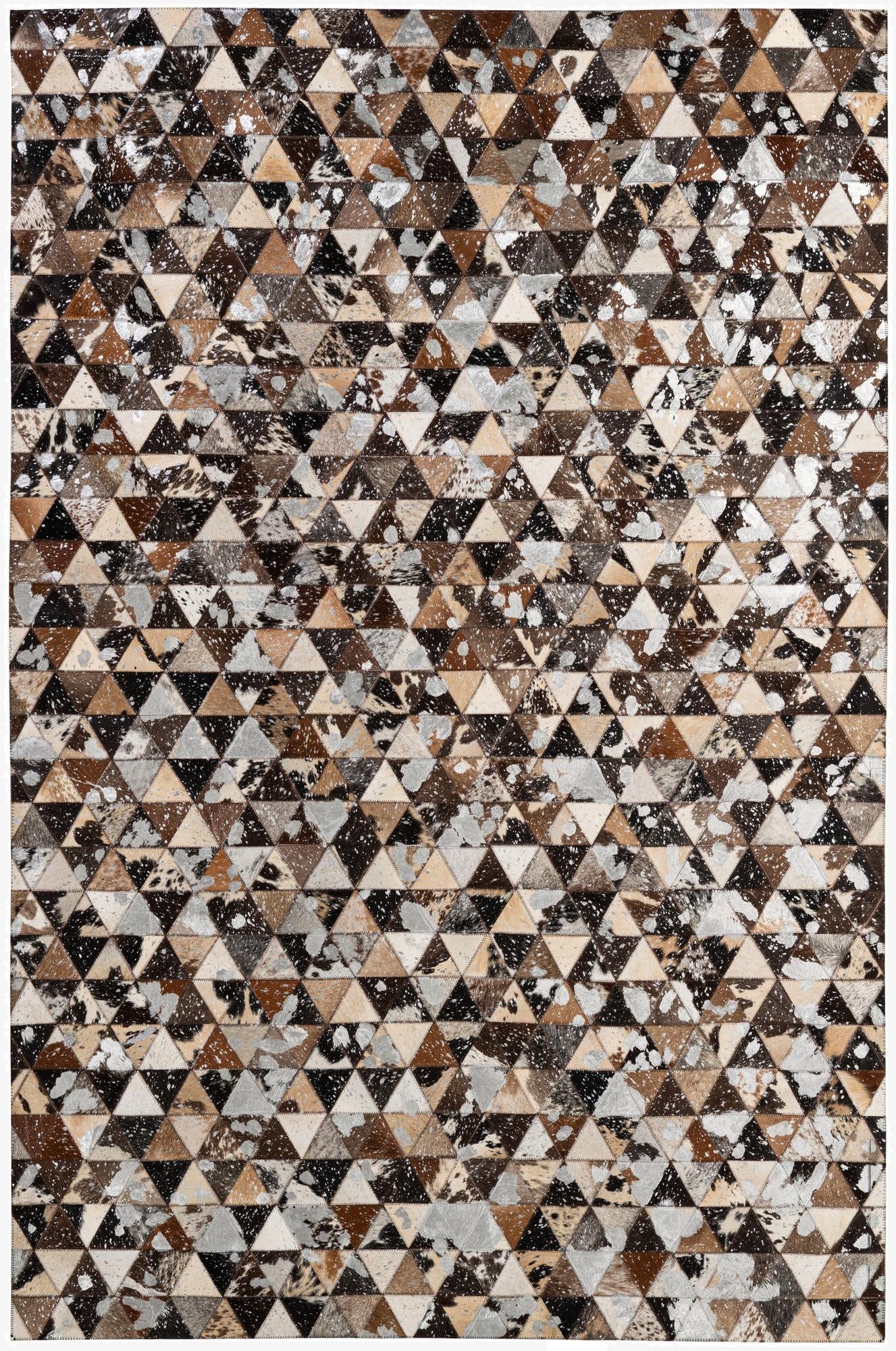 5' 1 x 7' 9 Cowhide - Patchwork Rug