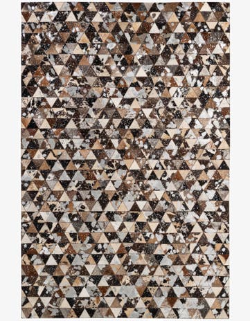 5' 1 x 7' 9 Cowhide - Patchwork Rug