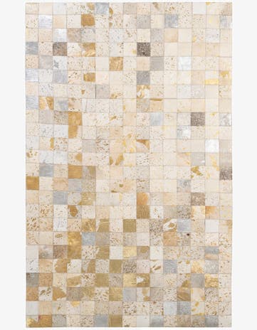 5' x 7' 10 Cowhide - Patchwork Rug