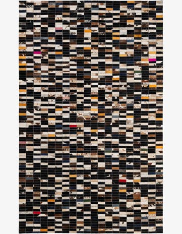 4' 11 x 7' 11 Cowhide - Patchwork Rug