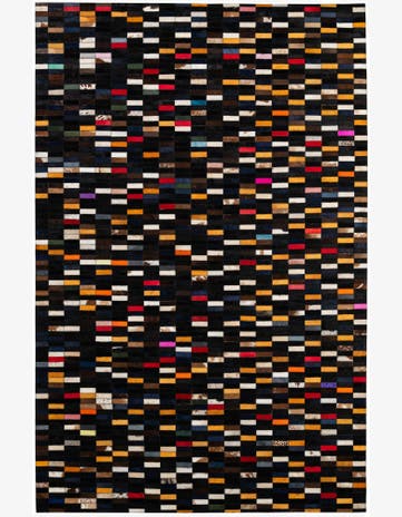 5' 2 x 7' 11 Cowhide - Patchwork Rug