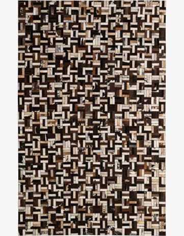 4' 11 x 7' 11 Cowhide - Patchwork Rug