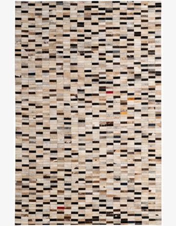 5' 2 x 7' 11 Cowhide - Patchwork Rug
