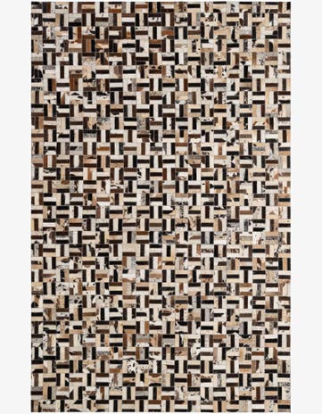 5' x 7' 10 Cowhide - Patchwork Rug